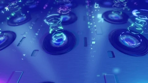 A smartphone with numerous cameras, mobile concept, abstract optical effect Stock Footage 124474129