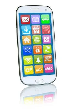 Smartphone oder Handy mit Application Apps App Smartphone oder Handy mit A... Stock Photos
