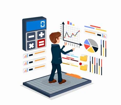 Smartphone online data analysis and management tool, 스톡 일러스트