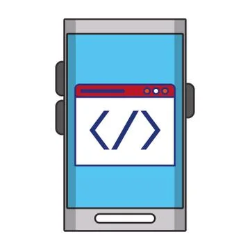 Smartphone operative system software vector illustration Ilustração Stock