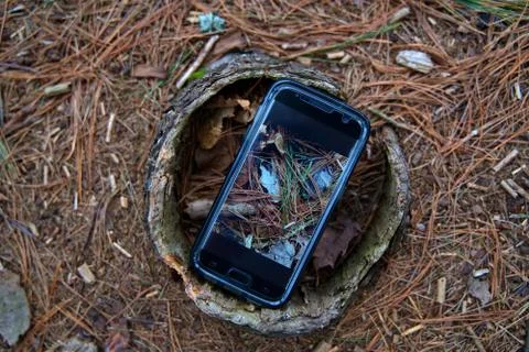 Smartphone optical technology with a high quality picture of the interior of  Stock Photos