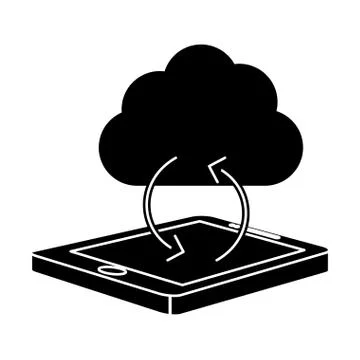 Smartphone optimization and tuning data center Ilustración de archivo