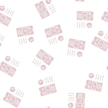 Smartphone optimize glyph seamless pattern イラスト素材