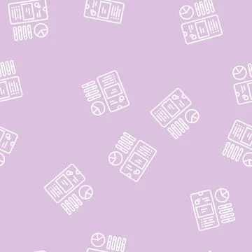 Smartphone optimize line seamless pattern Stock Illustration