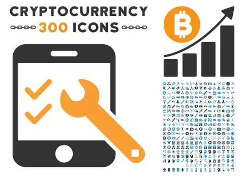 Smartphone Options Flat Icon with Stock Illustration