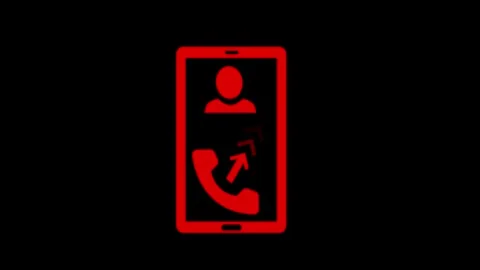 Smartphone Outgoing Call Icon Animated, Clean and Modern Animation of Ringi.. Video stock 311726882