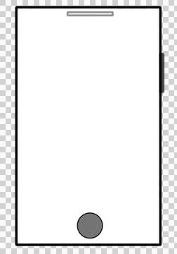 Smartphone outline Stock Illustration