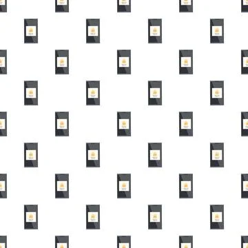 Smartphone with parental control lock pattern background Stock Illustration