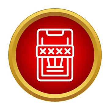 Smartphone with password data security access icon イラスト素材
