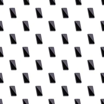 Smartphone pattern repeating on a white background イラスト素材