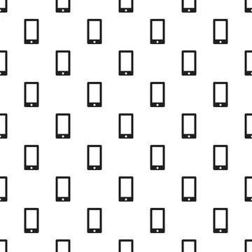Smartphone pattern seamless vector Stock Illustration