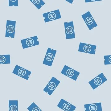 Smartphone pause mindful tech glyph seamless pattern Stock Illustration