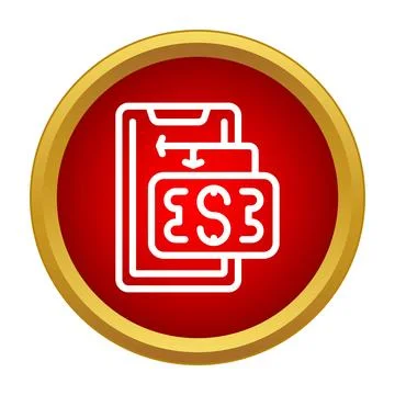 Smartphone performing mobile payment transaction with dollar sign Stock Illustration
