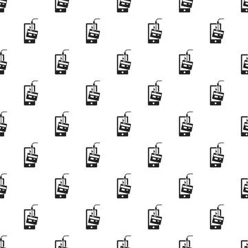 Smartphone phishing pattern seamless vector Stock Illustration