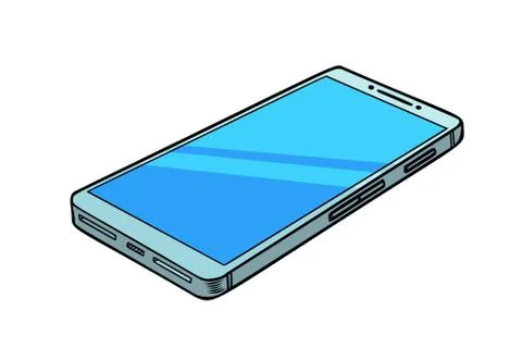 Smartphone phone isolate on white background Stock-Illustration