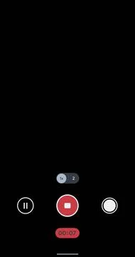 Smartphone phone video camera screen overlay Stock Illustration