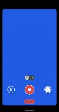 Smartphone phone video camera screen overlay Stock Illustration