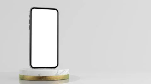 Smartphone on platform Illustrazione stock