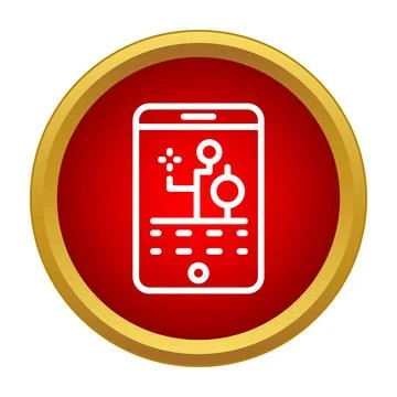 Smartphone playing augmented reality game flat icon イラスト素材