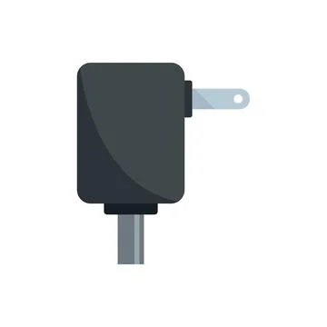 Smartphone power adapter icon flat isolated Stock Illustration