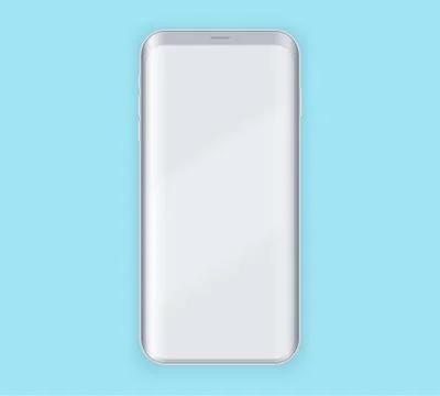 Smartphone presentation example mockup Illustrazione stock