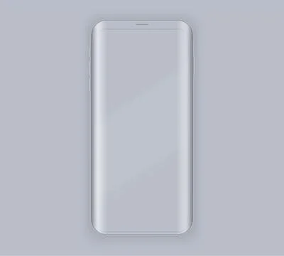 Smartphone presentation example mockup Stock Illustration