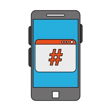 Smartphone programming code symbol 스톡 일러스트