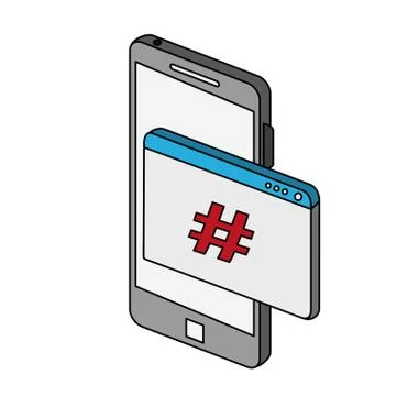 Smartphone programming code symbol 스톡 일러스트
