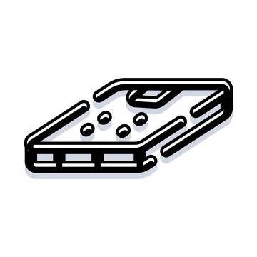 Smartphone protective cover accessory isometric icon design Stock Illustration