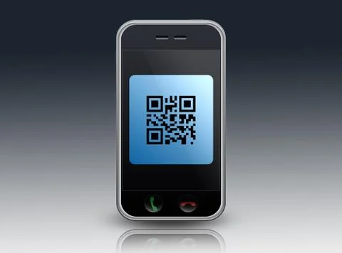 Smartphone qr code Illustration