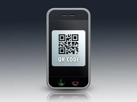 Smartphone qr code Illustration