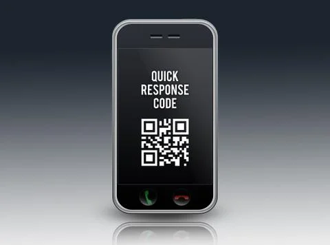 Smartphone qr code Stock-Illustration