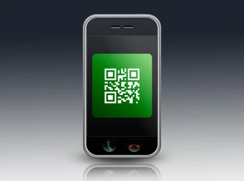 Smartphone qr code Illustration
