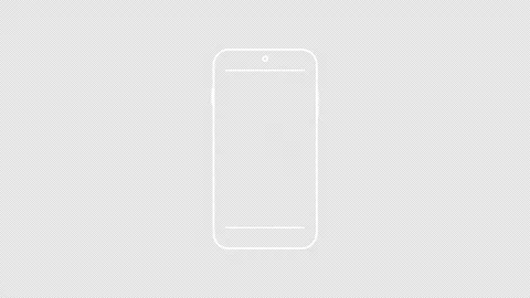 Smartphone with Rating Star Notification Loop on Alpha Channel Stock Footage 329429213