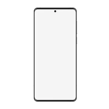 Smartphone realistic mockup front view with blank screen Stock Illustration