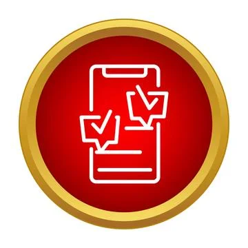 Smartphone receiving confirmed chat messenger notifications Stock Illustration
