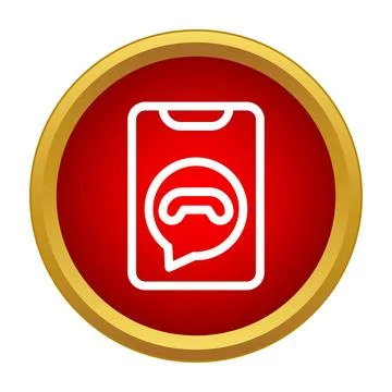 Smartphone receiving incoming call notification icon concept Stock Illustration