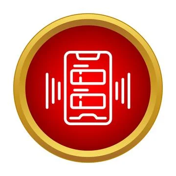 Smartphone receiving messaging notification and vibrating icon Stock Illustration
