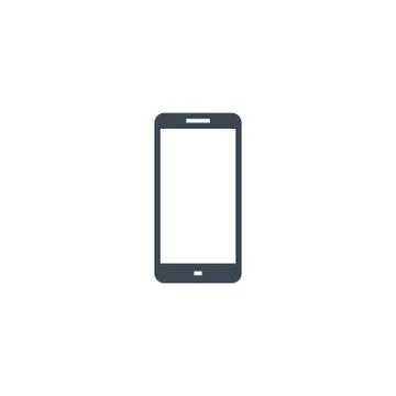 Smartphone related vector glyph icon. Stock Illustration