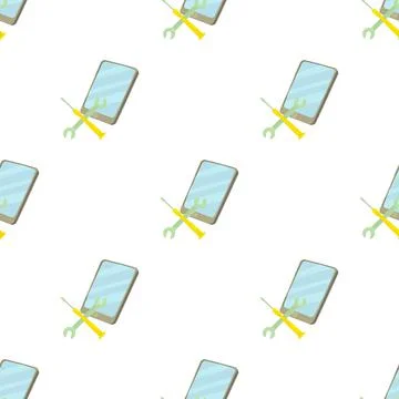 Smartphone repair pattern seamless vector 스톡 일러스트