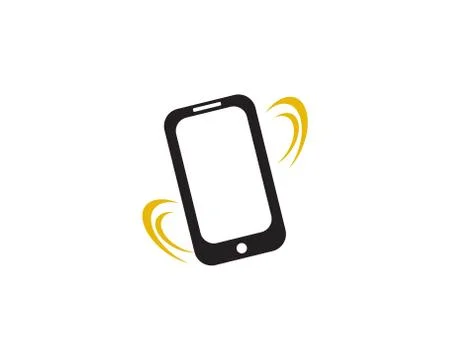 Smartphone ringing Illustrazione stock
