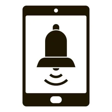 Smartphone ringtone icon, simple style Stock Illustration