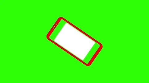 Smartphone rotating animation on green screen background showing vertical a.. Stock Footage 329145128