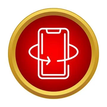 Smartphone rotating screen icon for mobile display orientation イラスト素材