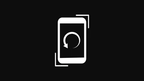 Smartphone rotation vector icon, auto rotate or rotate device icon, sign fo.. 스톡 일러스트