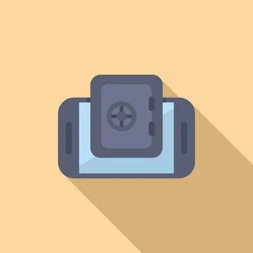 Smartphone with a safe lock displaying mobile security concept Stock Illustration
