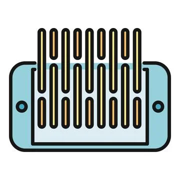 Smartphone scanning barcode concept icon 库存插图