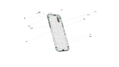 Smartphone Scanning Interface. HUD Phone Recognition. Stock Illustration