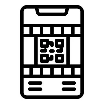 Smartphone scanning qr code for digital payment Illustrazione stock