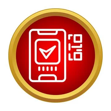 Smartphone scanning qr code for digital verification Stock Illustration